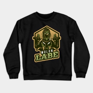 Woman With Rifles | Molon Labe Crewneck Sweatshirt